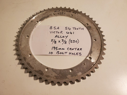 Bsa rear 54t sprocket alloy - bsa,