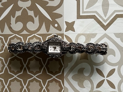 Vintage marcasite jcw watch - vintage,