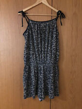 CLOSER EVIE GREY & BLACK LEOPARD PRINT TOP / SWIMWEAR COVERUP SIZE - UK 14-16