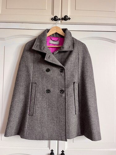 Jigsaw taupe brown cape coat - cape,