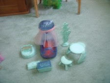 VINTAGE MATTEL SHE RA PRINCESS OF POWER CRYSTAL PALACE BED BENCH CHAIRS ETC