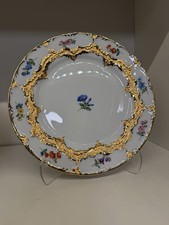Meissen Gold And White Flower