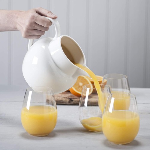 Porcelain bellied milk jug - porcelain,