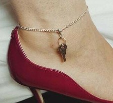 Keyholder Hotwife Anklet MASTER BDSM pet Jewelery Fetish Cuckold Chastity Device