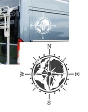 Compass Sticker Wind Rose Car Caravan Motorhome Caravan 20cm to 60cm (302/6