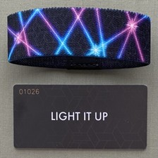 ZOX - STRAP & CARD -  LIGHT IT UP  #01026 - MED WRISTBAND STROBE LAZER  *NEW* UK