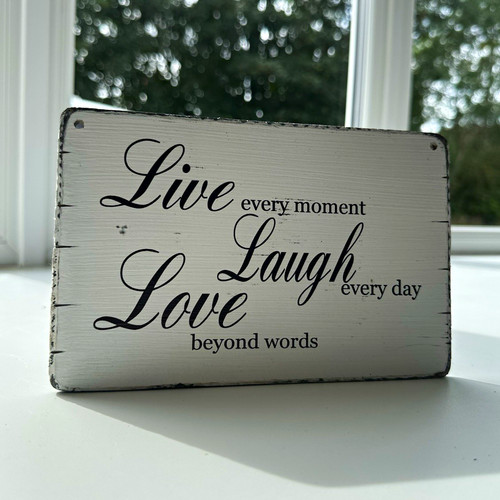 Wooden live laugh love - wooden,