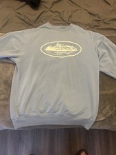 Corteiz Men's Baby Blue Sweatshirt Medium