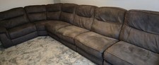 DFS Ronan 7 Seater Suede Power