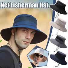 Wide Brim Sun Hat UV Protection Bucket Cap For Hiking Camping Fishing Safari Men