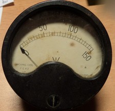 Military Vintage DC Meter XA-9730 (0-150 VDC 30,000 ohms)