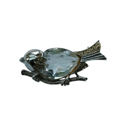 Swarovski silver tone bird - tone,