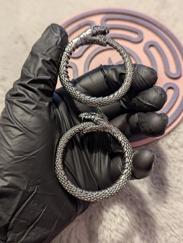 Snakes ear weights stainless - snakes.,