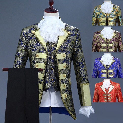 Mens piece suit embroidered - suit,