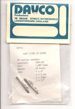 SKYTREX WWII British Destroyer 1:3000 DAVCO D1712 Hunt Type 3 1942 (X2) England