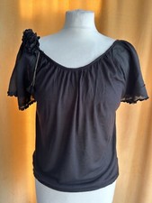 Zara Black Boho Short Sleeve