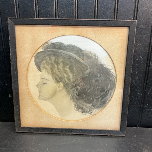 1909 harrison fisher print - 1909,