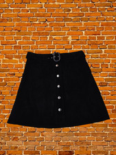 ZARA WOMAN BLACK SUEDE LEATHER