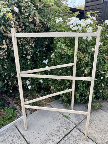 Vintage wooden clothes horse - clothes,