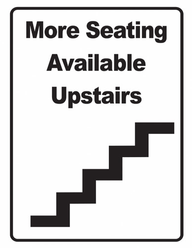 More seating available - more,