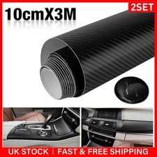 2x 10cm x 3m Carbon Fiber Car