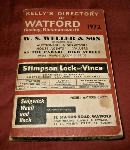Kelly directory watford - kelly's,