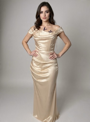 Forever unique satin bardot