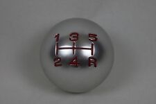 SATIN 5 speed RED round gear shift knob for HYUNDAI COUPE TIBURON SANTA FE IX35