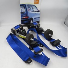 FIAT SEICENTO 2-TONE FRONT SEAT BELTS RE-WEBBING SERVICE BLUE