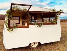 Vintage Mobile Caravan Bar / Catering Truck, Towable, Full electrics, Led lights