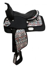 12" Synthetic horse saddle