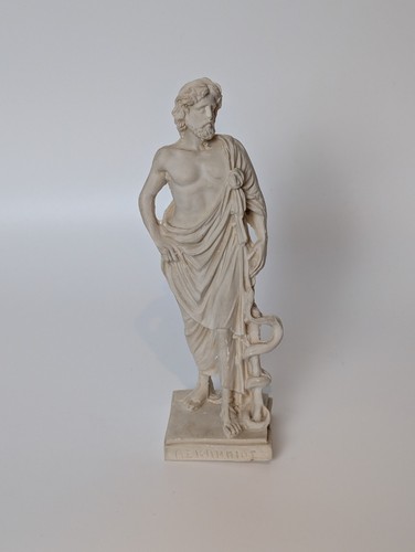 Asclepius statue ancient - asclepius,