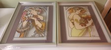 2 x Vintage Alphonse Mucha