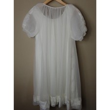 Miss elaine white lace chiffon - elaine,