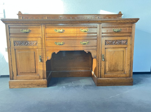 Antique oak sideboard - sideboard, c.1905