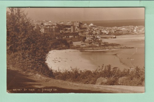 Cornwall postcard ives - cornwall,
