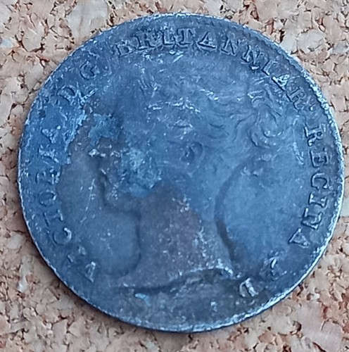 1859 silver coin - 1859, 3d