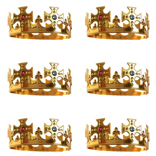 Royal king queen gold crown - 6x,