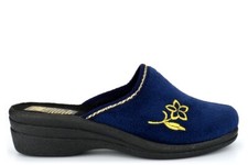 Womens Wedge Mule Slippers Ladies Mule Slippers Medium Wedge Heels Mules Size