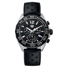 TAG Heuer 43mm Formula 1 Quartz Chronograph Men's Watch CAZ1010.FT8024 Date
