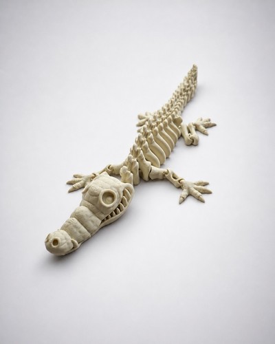 Articulated skeleton alligator - articulated,