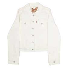 LEVI'S Womens Denim Jacket White S