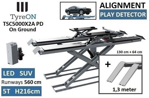 Drive scissor lift axle - lift, 5t