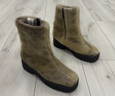 Vintage 90s Funky Grey Fur