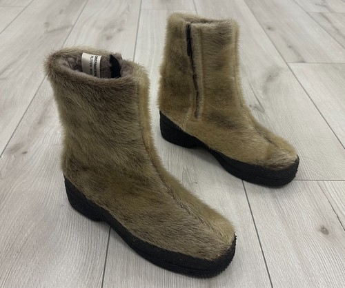 Vintage 90s funky grey fur - funky,
