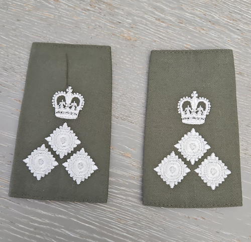British army rank slides - british,