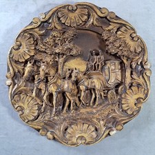 Vintage 3D Wood & Resin Wall