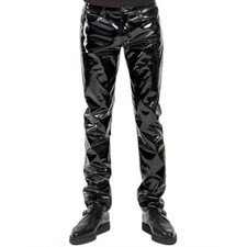 Men Faux Leather PVC Pants
