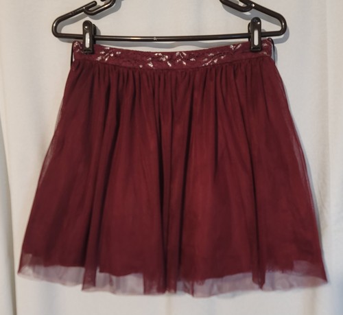 Fairycore maroon lace trim - maroon,