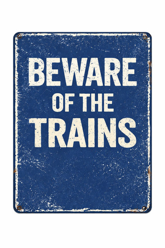 Railway totem beware the - railway, of